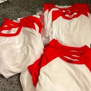 Huge lot!!! Great buy!!! Sublimination blanks - infant, child and youth